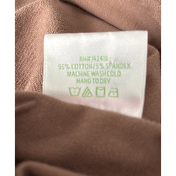 Lolly Wolly Doodle Dress Girls XL Brown Cotton Blend Round‎ Neck 3/4 Sleeve - Picture 4 of 8